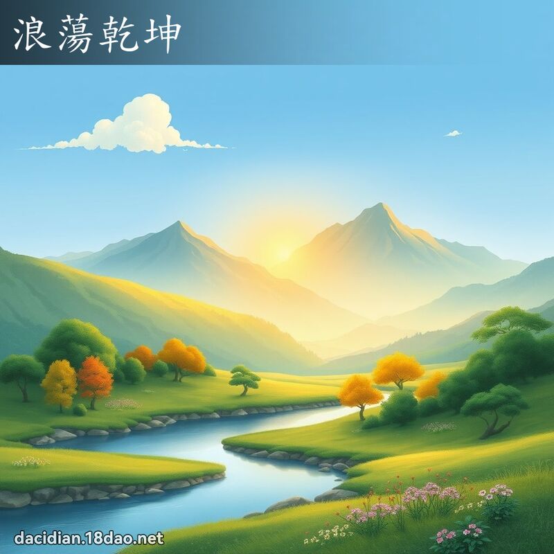 浪蕩乾坤 - 國語大辭典配圖