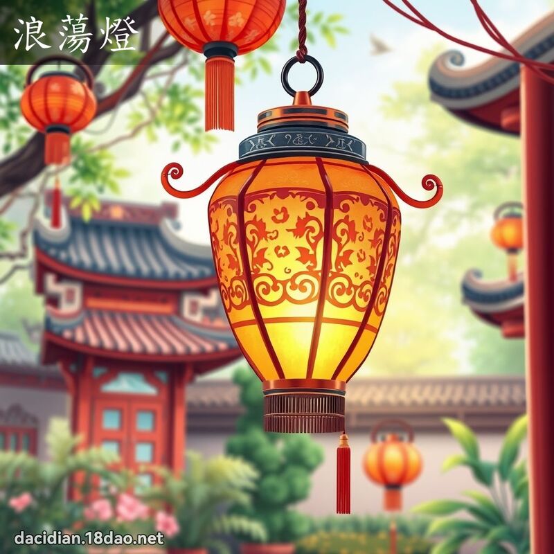 浪蕩燈 - 國語大辭典配圖