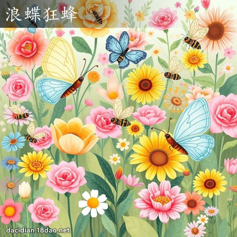 浪蝶狂蜂 - 国语大辞典配图