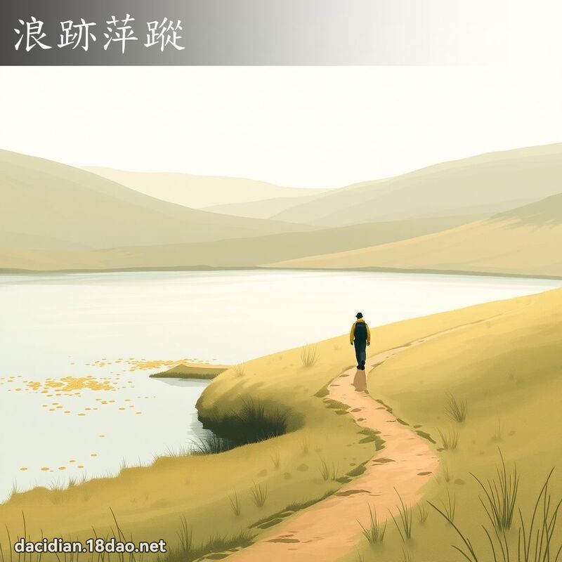 浪跡萍蹤 - 國語大辭典配圖