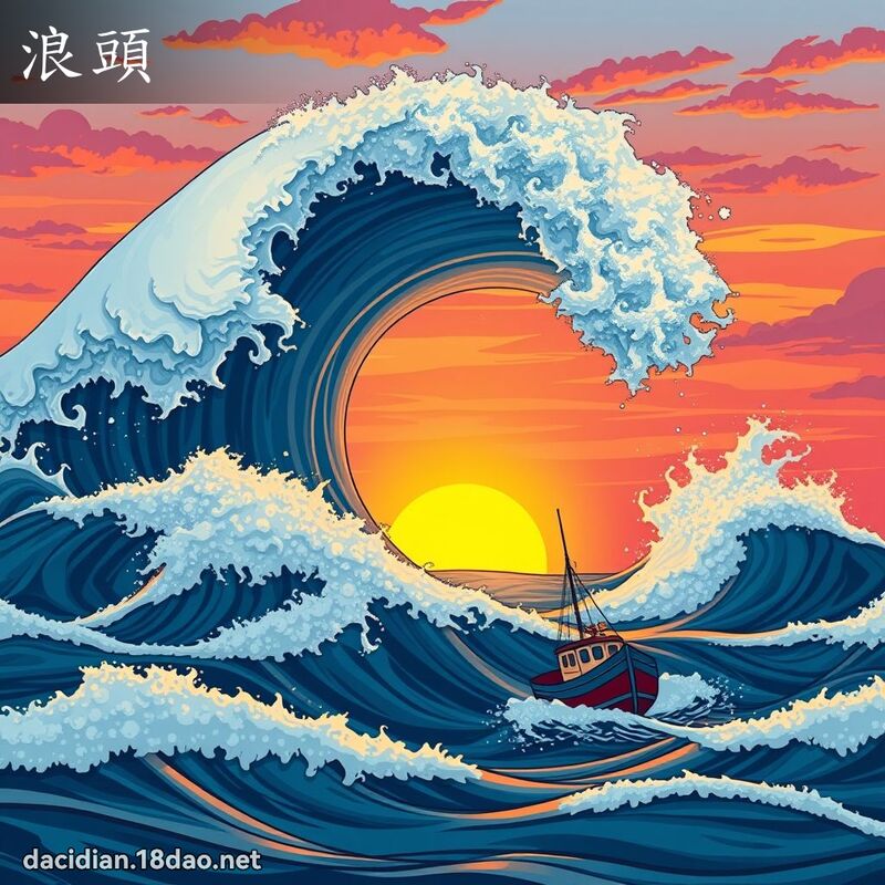 浪头 - 国语大辞典配图