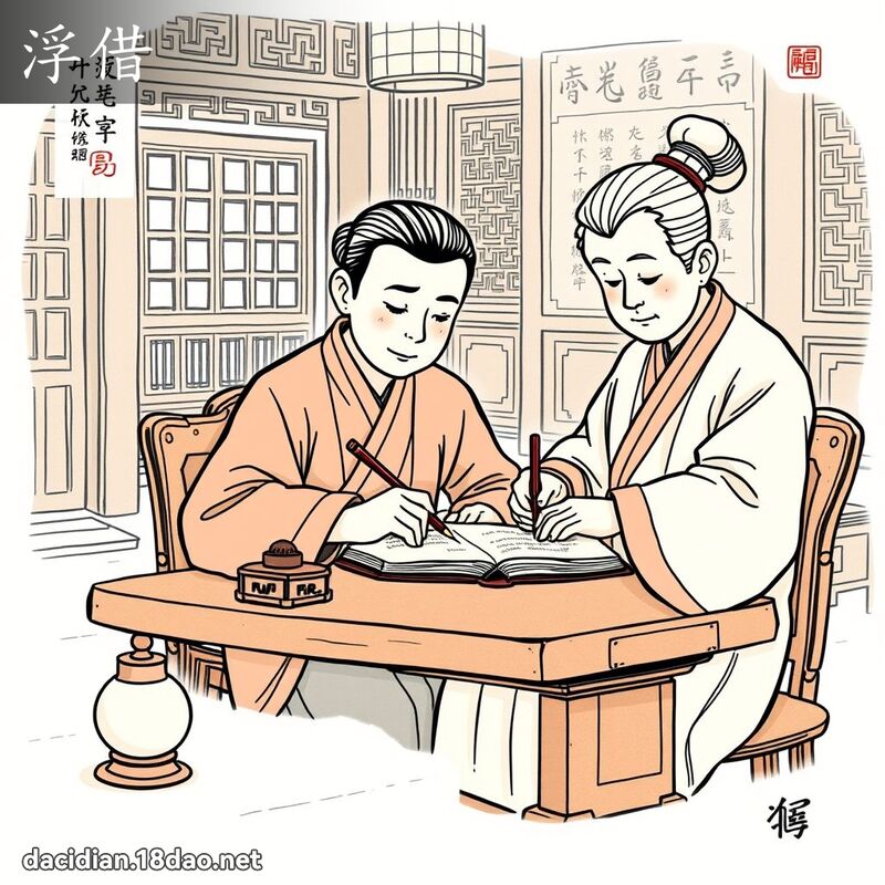 浮借 - 國語大辭典配圖