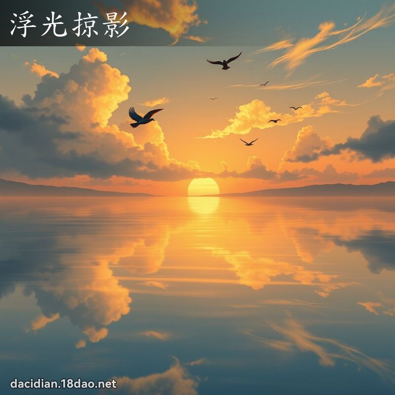 浮光掠影 - 国语大辞典配图