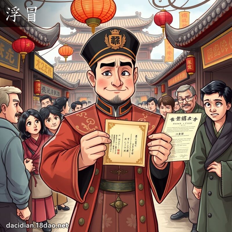 浮冒 - 國語大辭典配圖