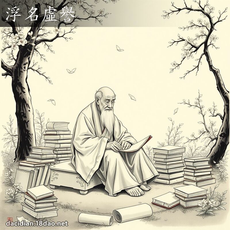 浮名虚誉 - 国语大辞典配图