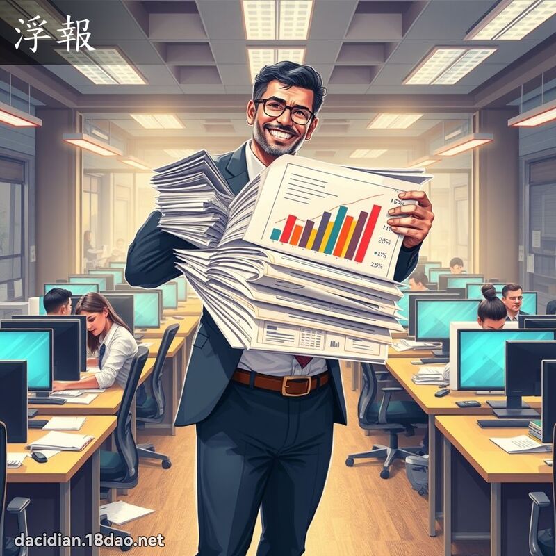 浮报 - 国语大辞典配图