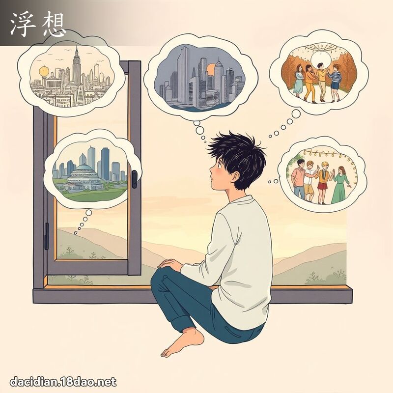 浮想 - 国语大辞典配图