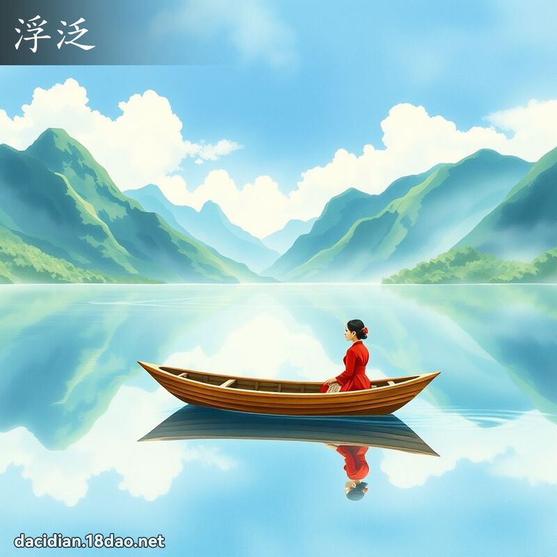 浮泛 - 國語大辭典配圖