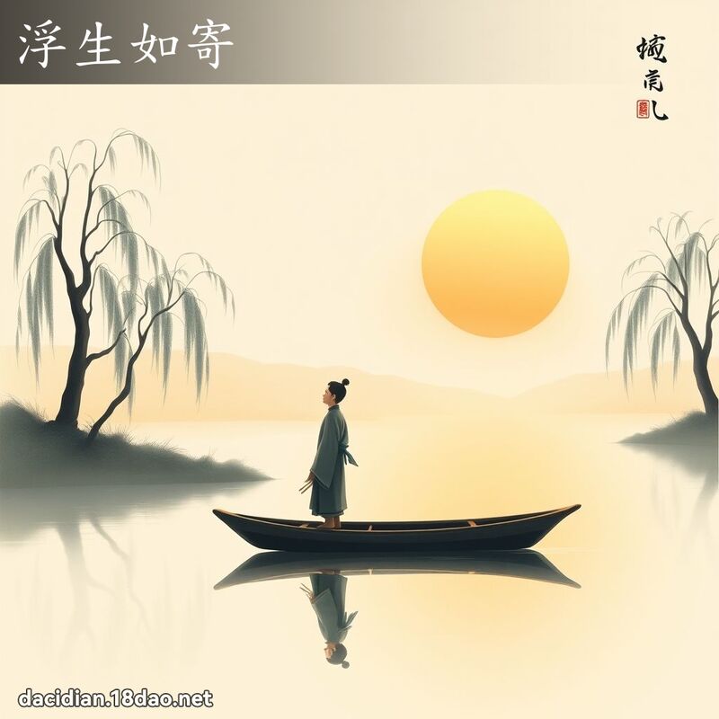 浮生如寄 - 国语大辞典配图