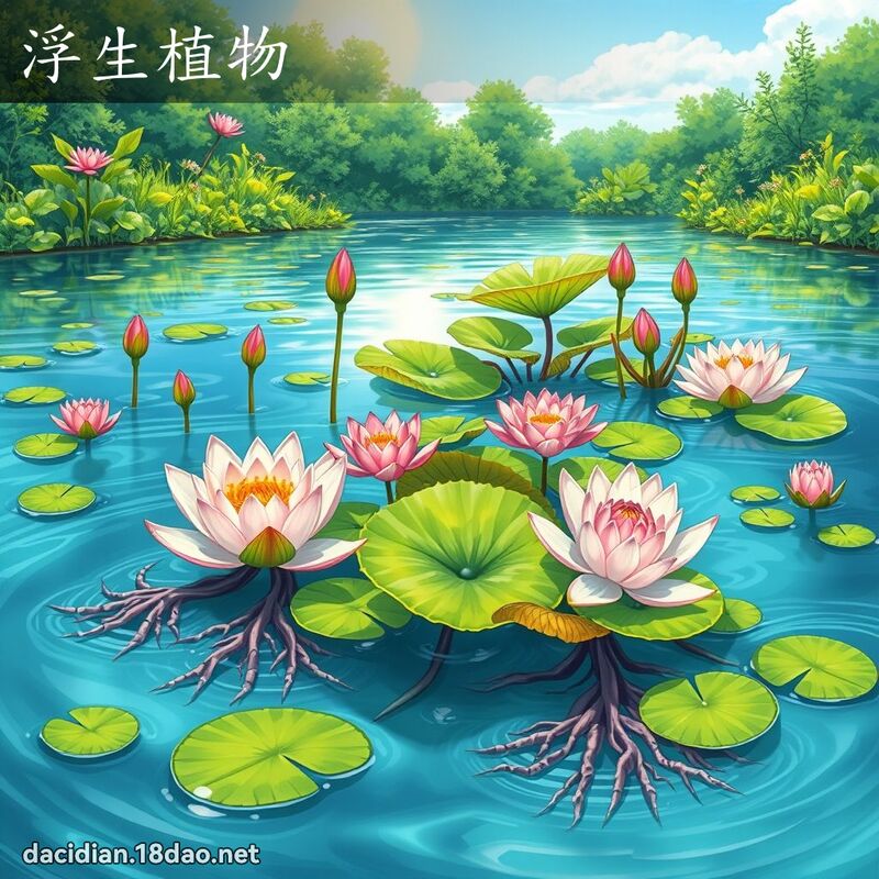 浮生植物 - 国语大辞典配图