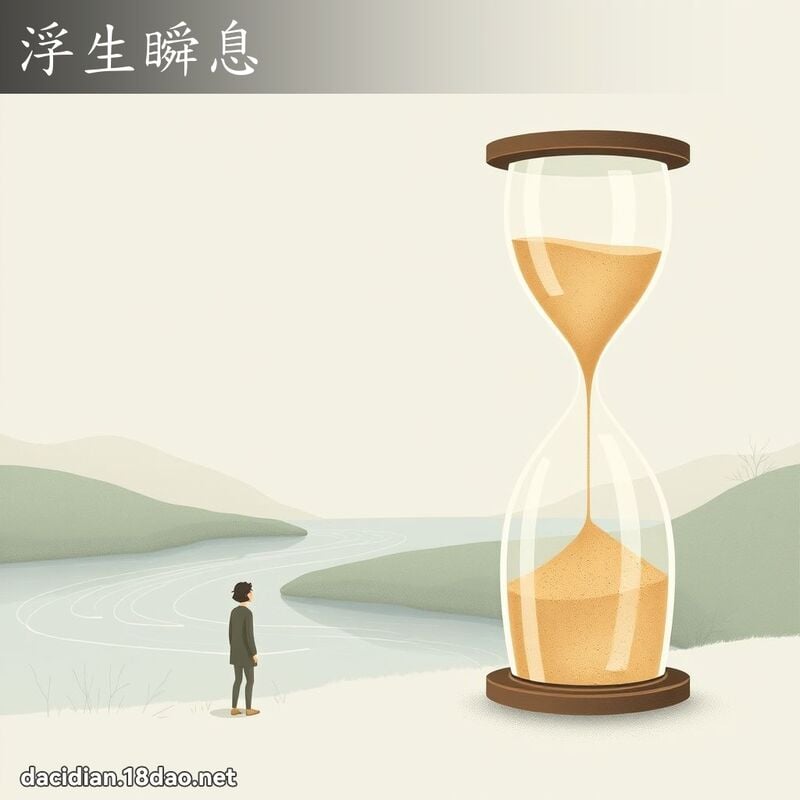 浮生瞬息 - 国语大辞典配图