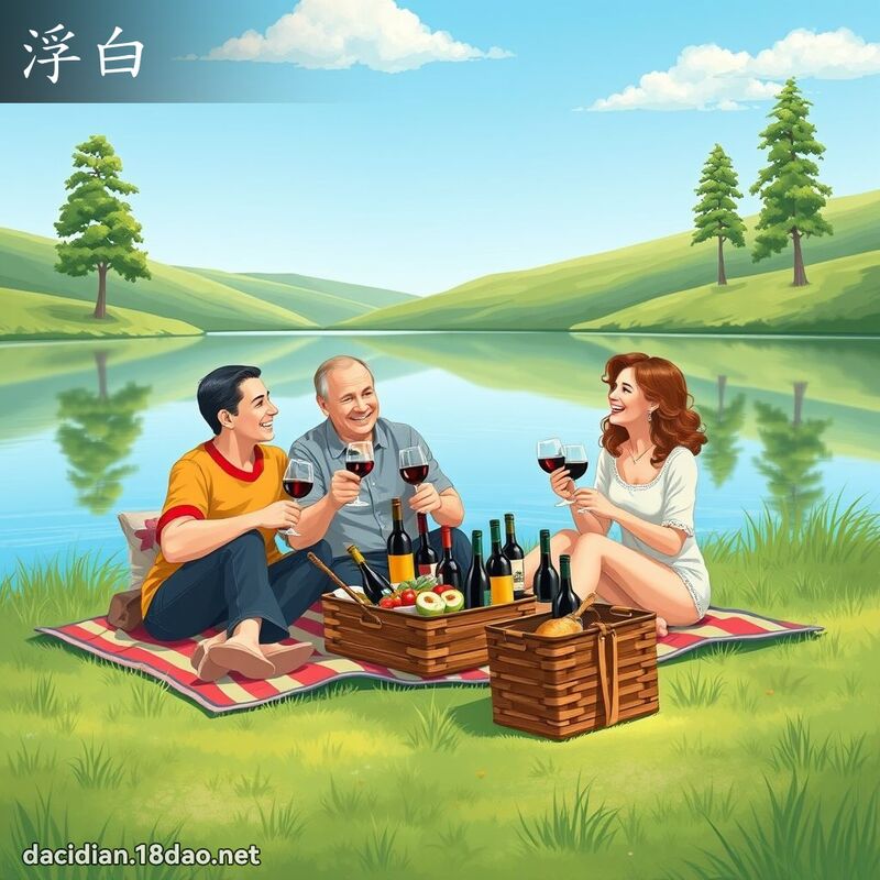 浮白 - 国语大辞典配图