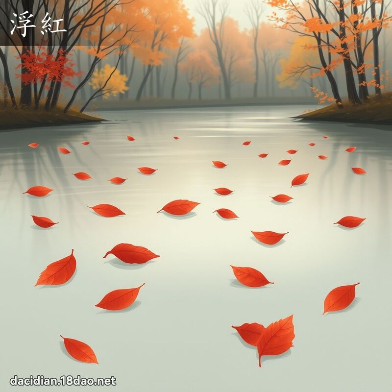 浮红 - 国语大辞典配图