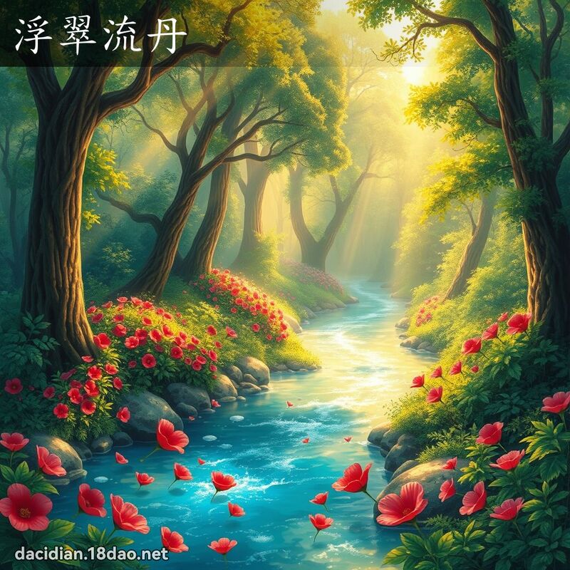 浮翠流丹 - 國語大辭典配圖