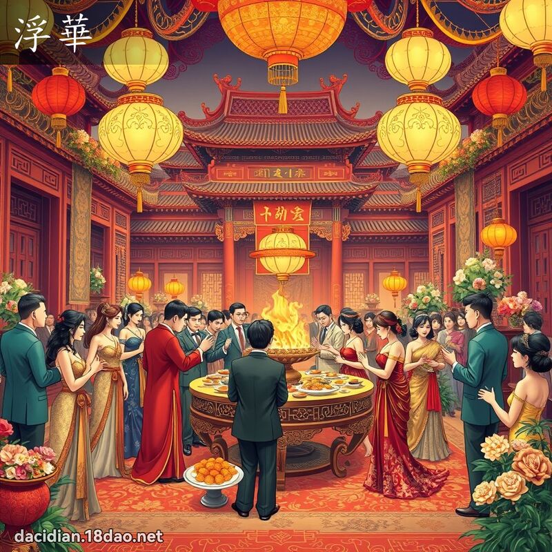 浮华 - 国语大辞典配图