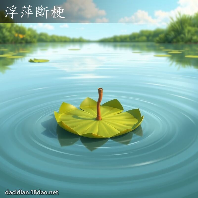 浮萍斷梗 - 國語大辭典配圖