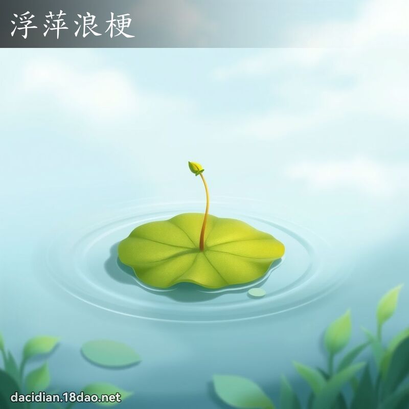 浮萍浪梗 - 國語大辭典配圖