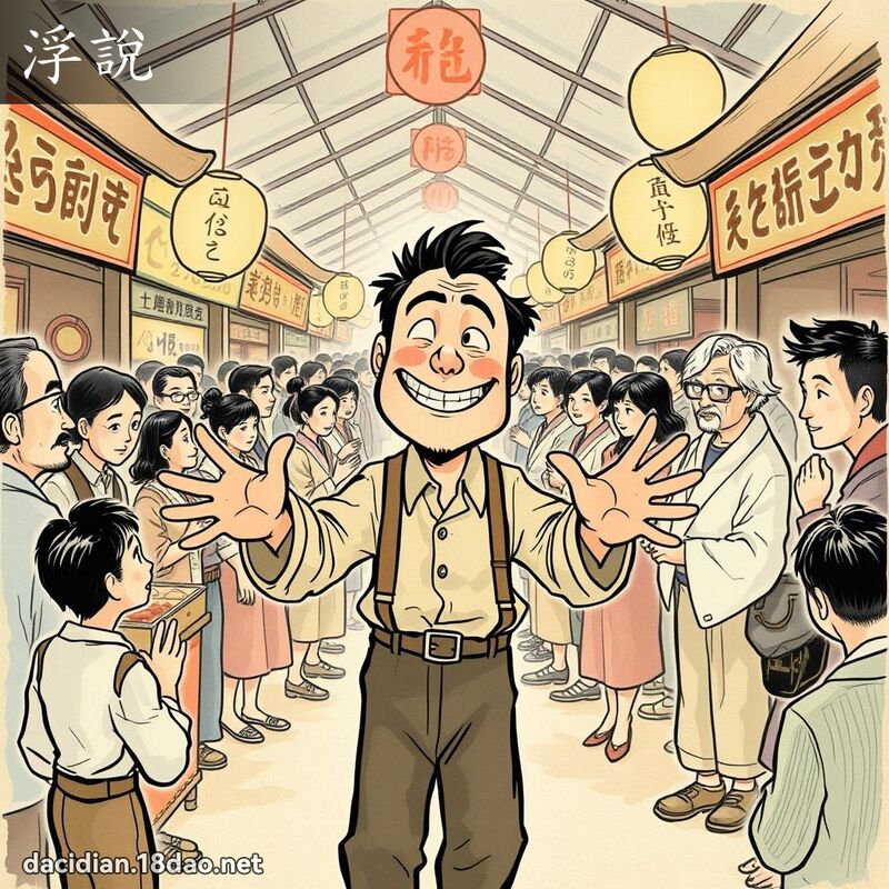 浮说 - 国语大辞典配图