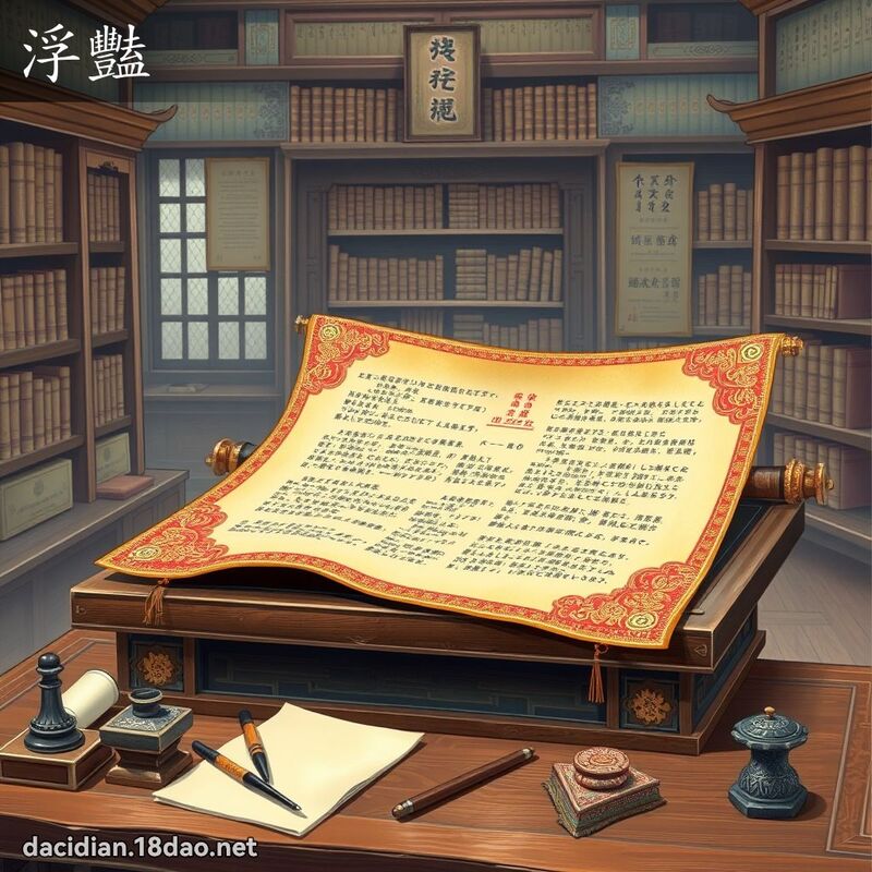 浮豔 - 國語大辭典配圖