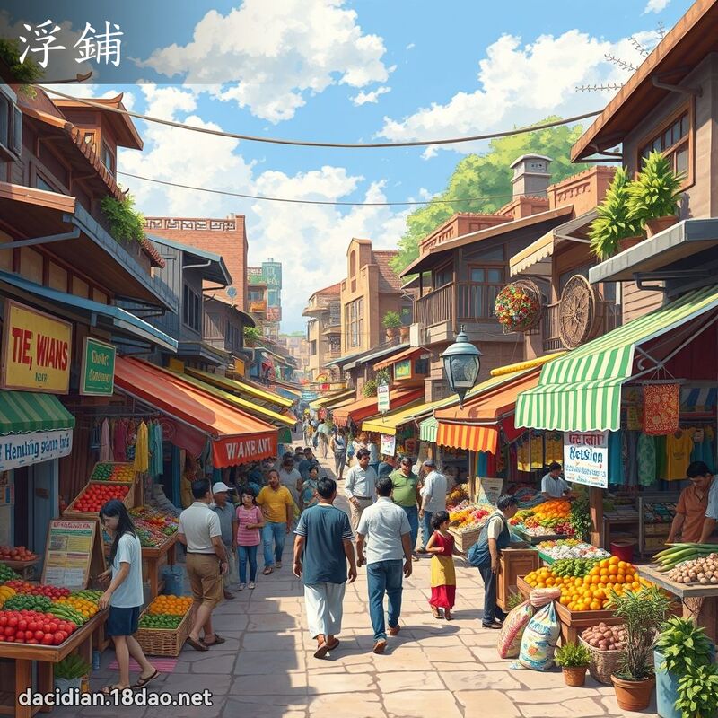 浮铺 - 国语大辞典配图