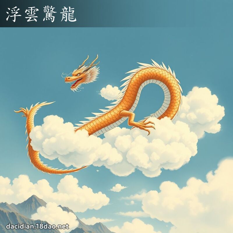 浮云惊龙 - 国语大辞典配图