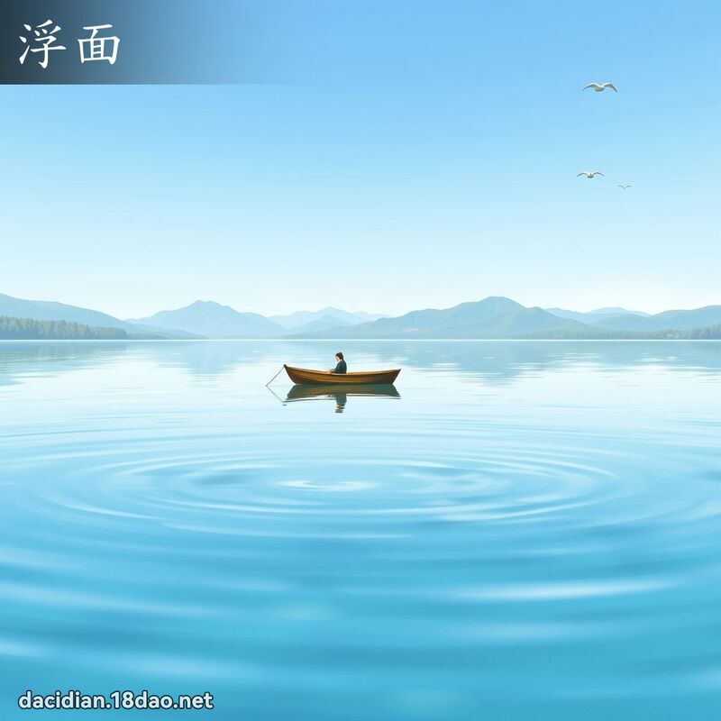 浮面 - 國語大辭典配圖