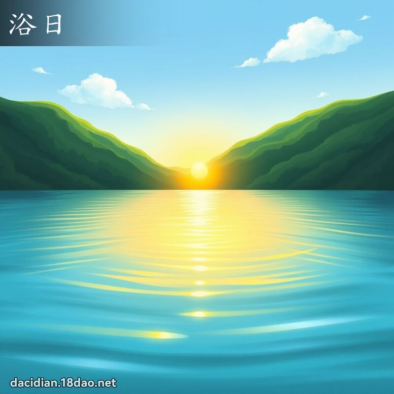 浴日 - 國語大辭典配圖