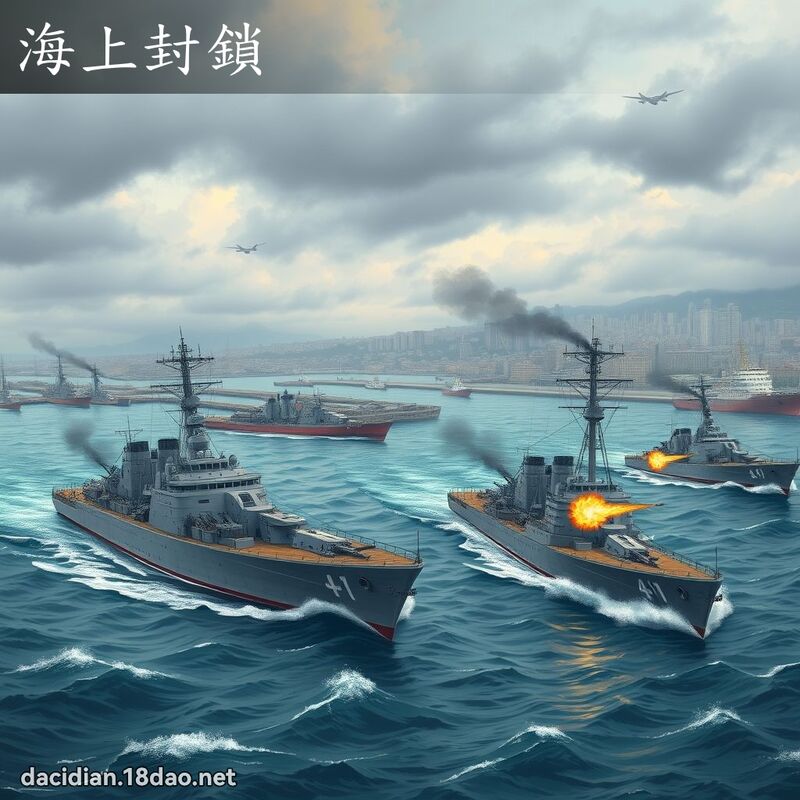 海上封鎖 - 國語大辭典配圖