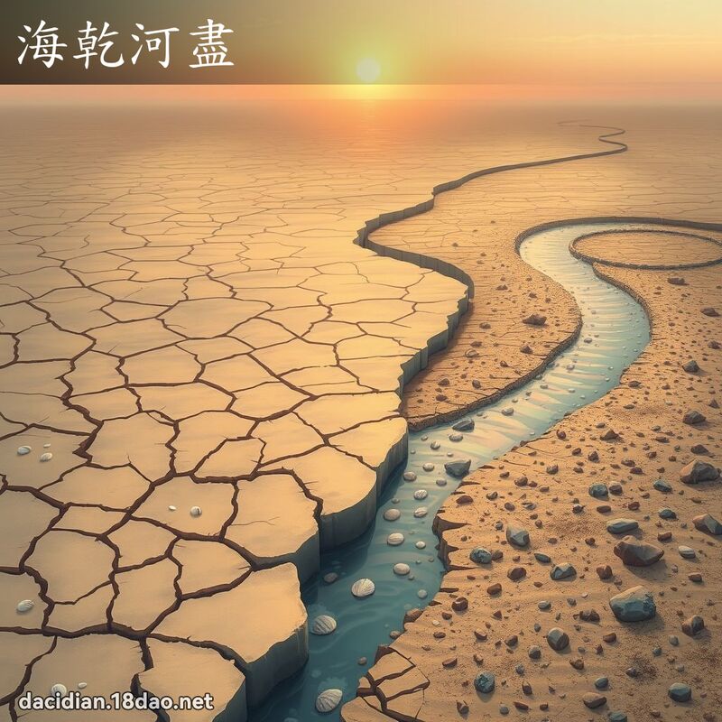 海乾河盡 - 國語大辭典配圖