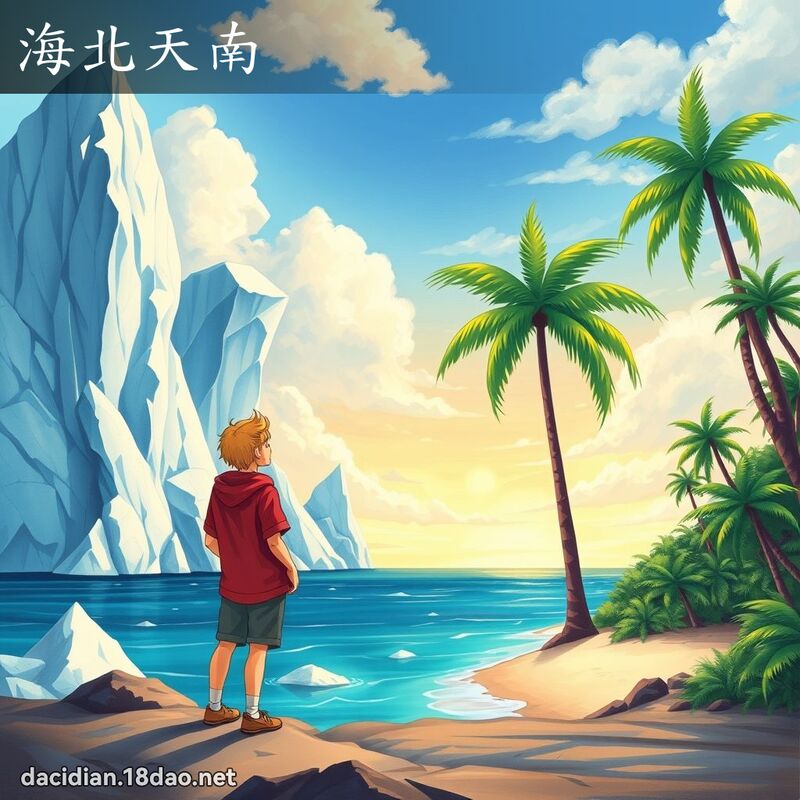 海北天南 - 国语大辞典配图
