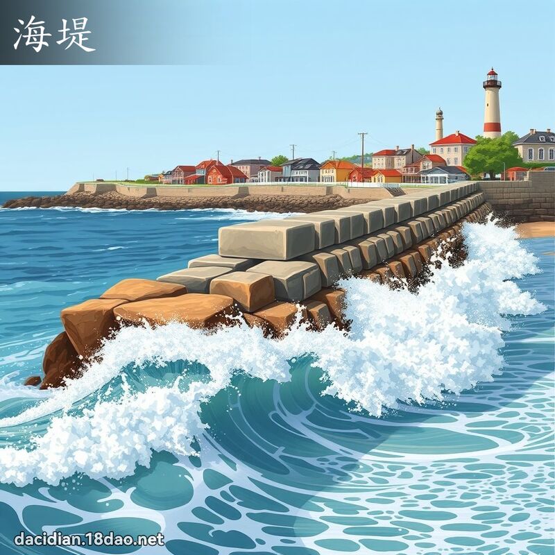 海堤 - 国语大辞典配图