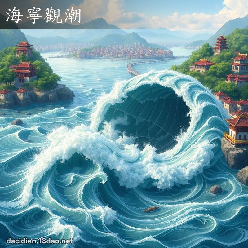 海寧觀潮 - 國語大辭典配圖
