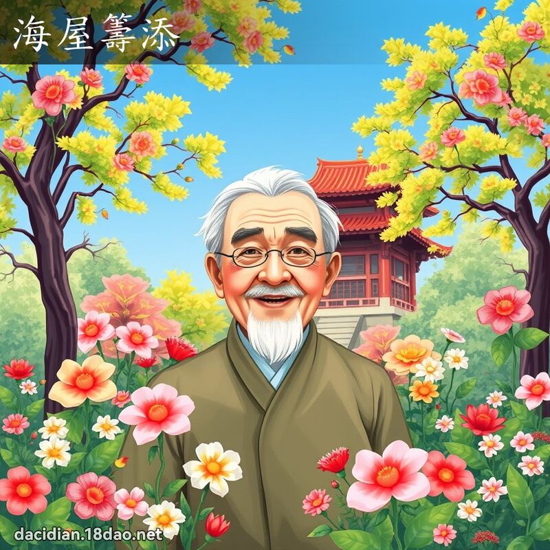 海屋筹添 - 国语大辞典配图