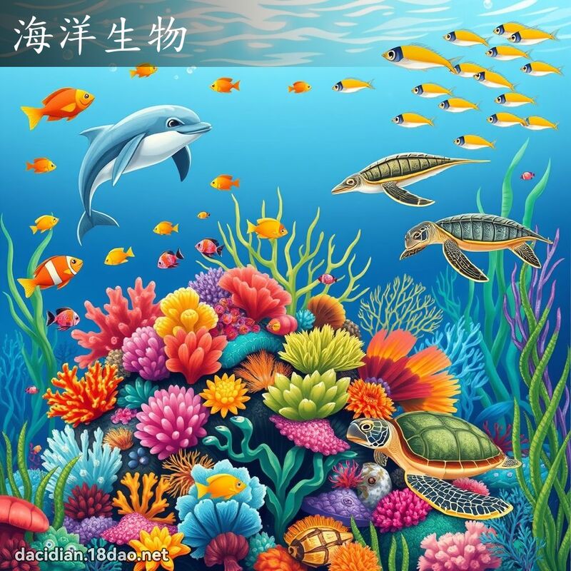 海洋生物 - 國語大辭典配圖