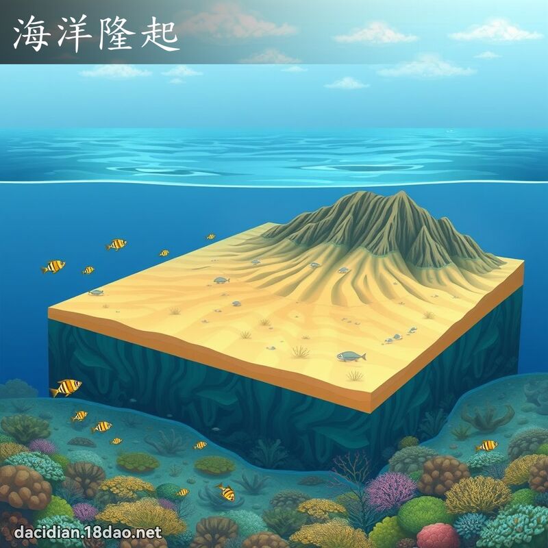 海洋隆起 - 國語大辭典配圖