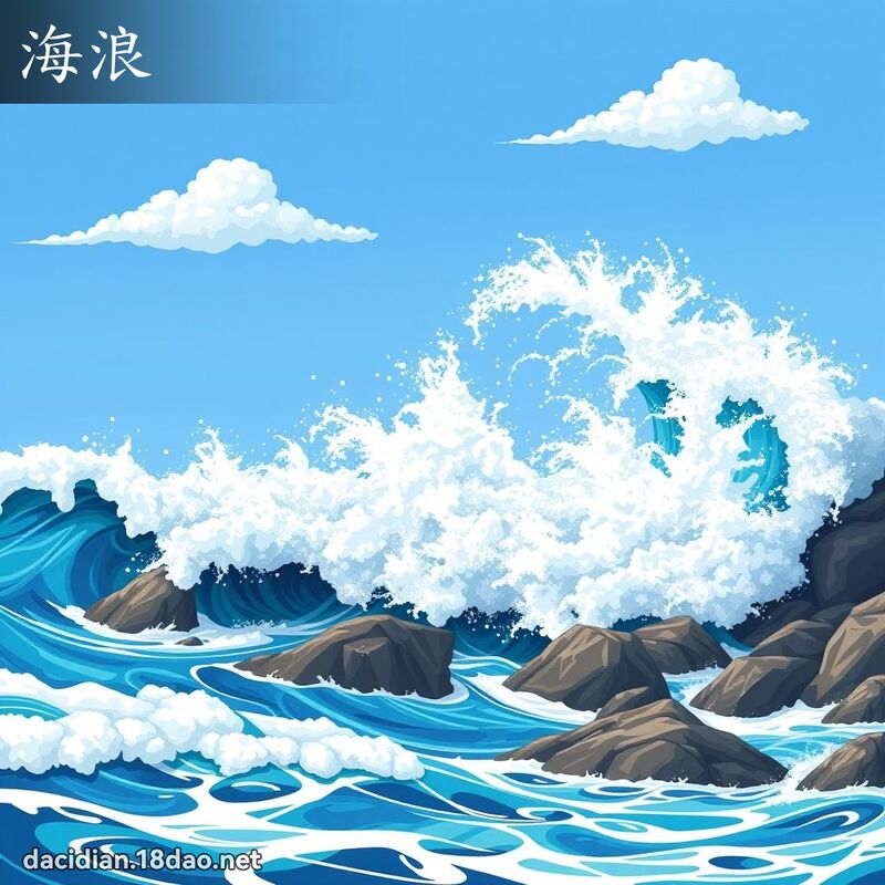 海浪 - 國語大辭典配圖
