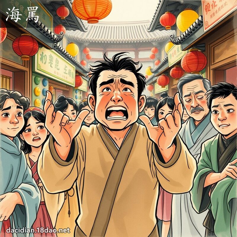 海骂 - 国语大辞典配图