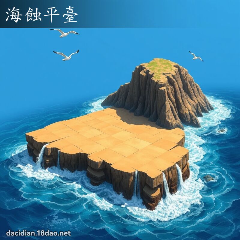 海蝕平臺 - 國語大辭典配圖