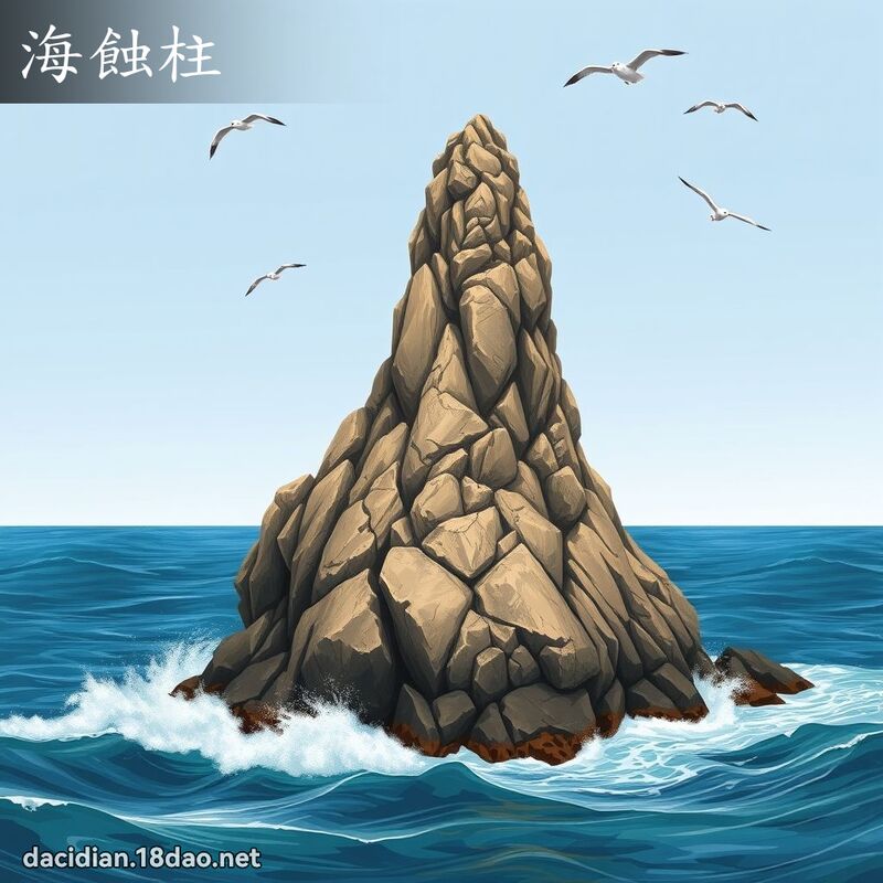 海蚀柱 - 国语大辞典配图