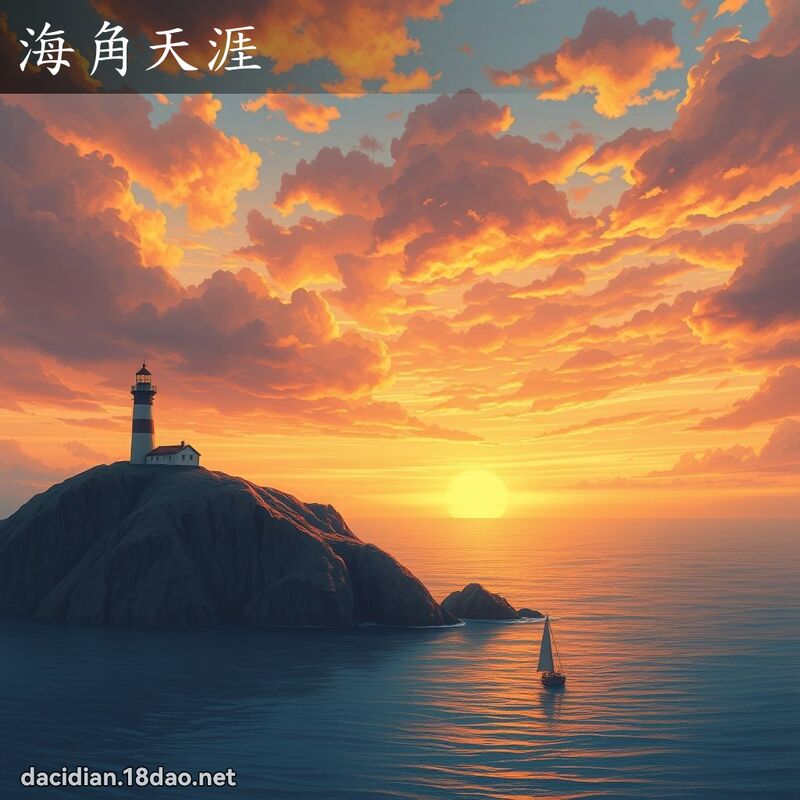 海角天涯 - 國語大辭典配圖