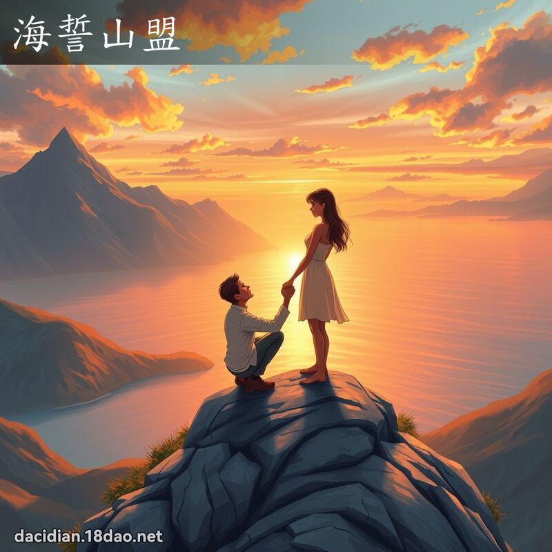 海誓山盟 - 国语大辞典配图