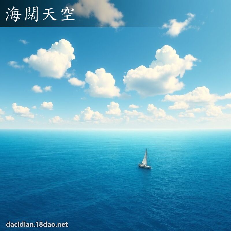 海阔天空 - 国语大辞典配图
