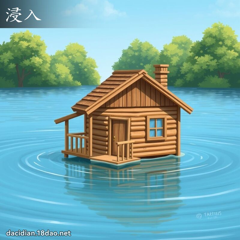 浸入 - 国语大辞典配图