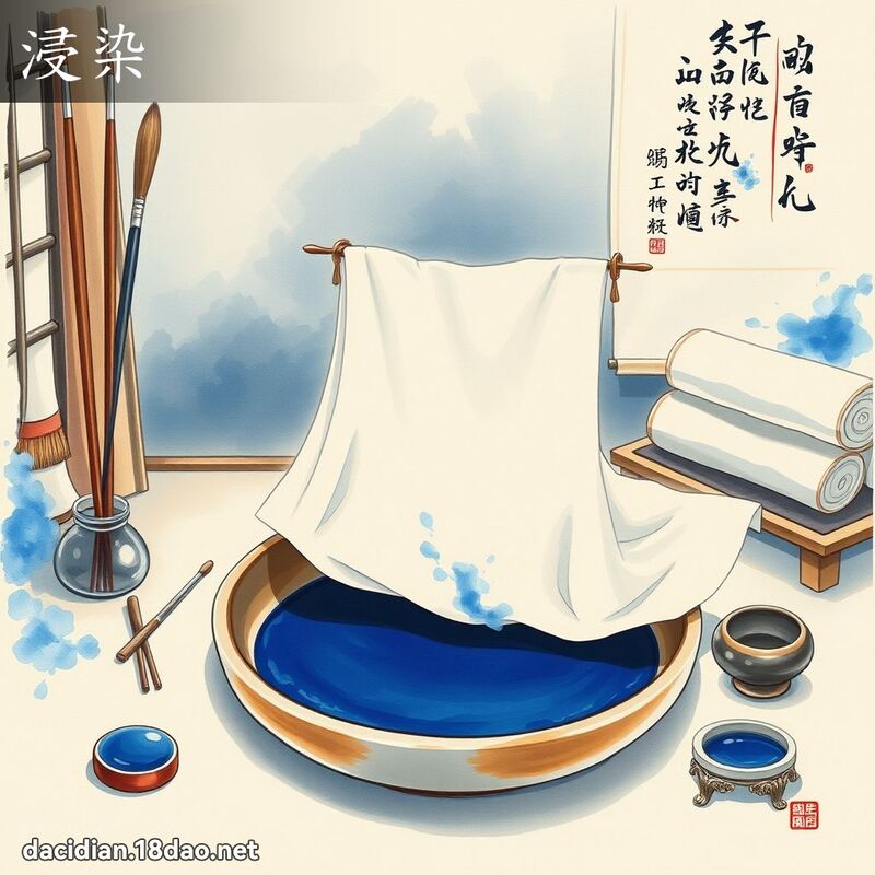 浸染 - 國語大辭典配圖