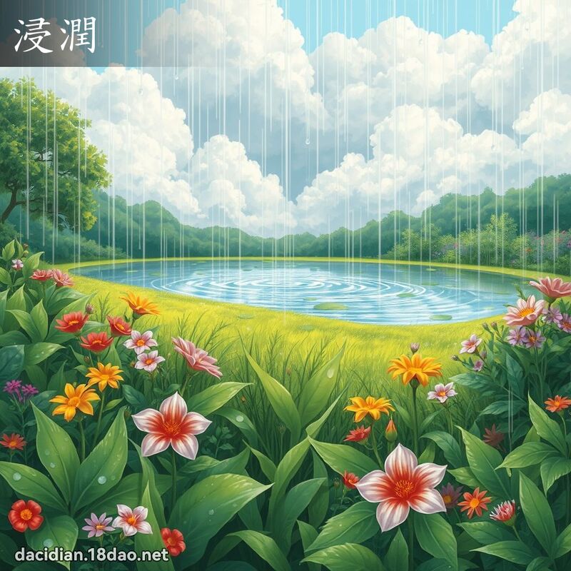 浸润 - 国语大辞典配图