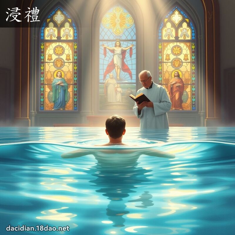 浸礼 - 国语大辞典配图