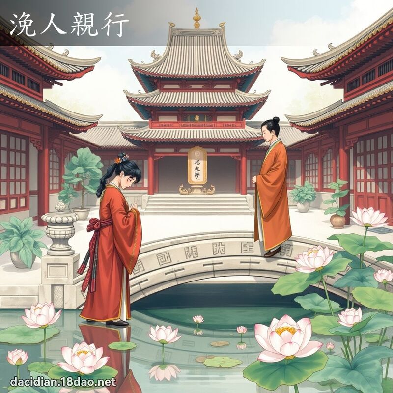 浼人亲行 - 国语大辞典配图