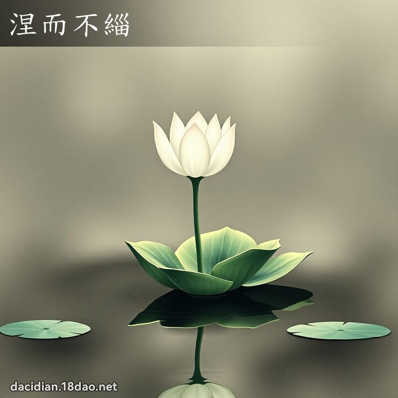 涅而不緇 - 國語大辭典配圖