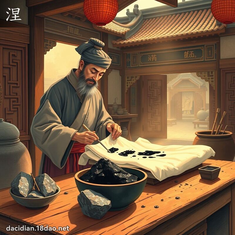涅 - 国语大辞典配图