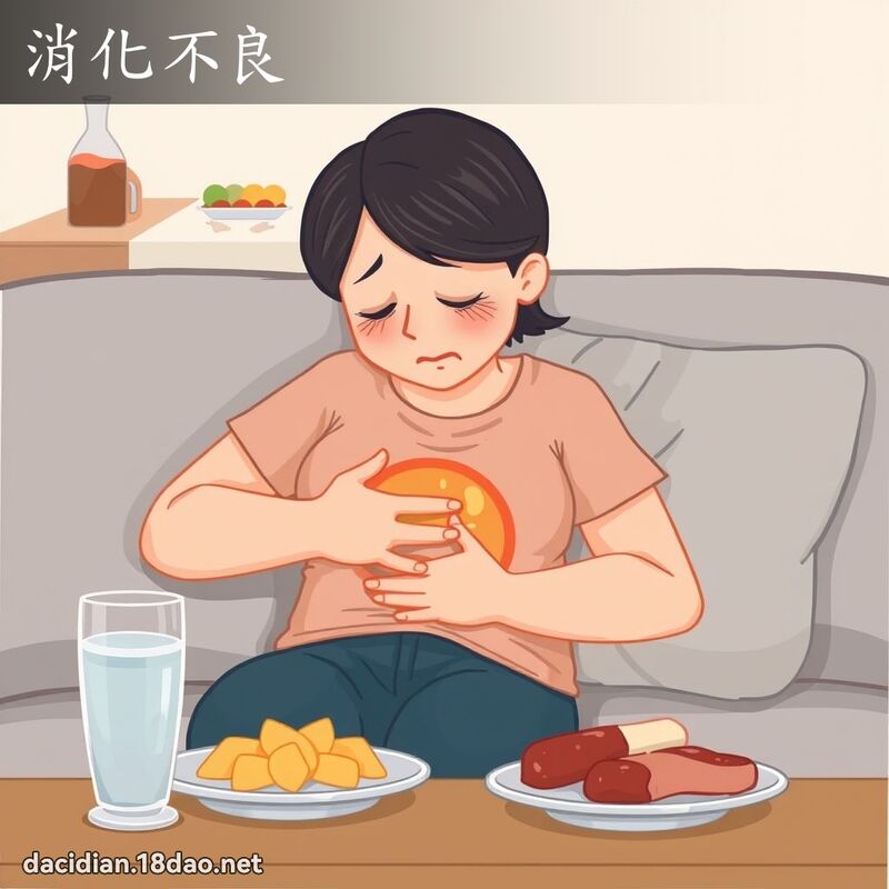消化不良 - 國語大辭典配圖